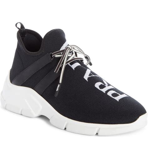 prada knit sock sneakers.